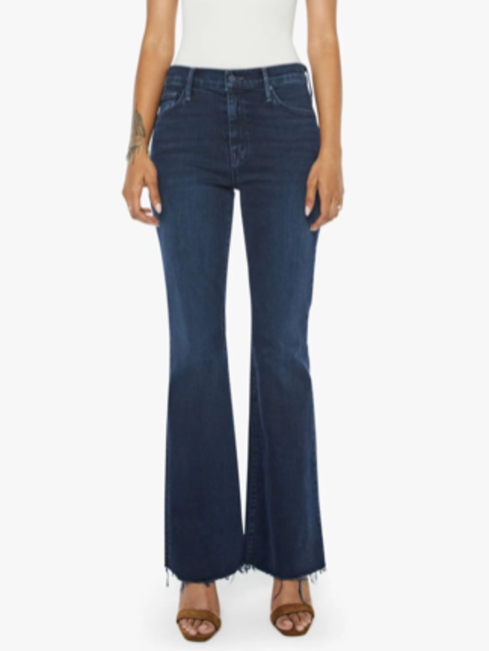 MOTHER DENIM PETITES The Lil Weekender Fray, color: Chip on my Shoulder, Size 32
